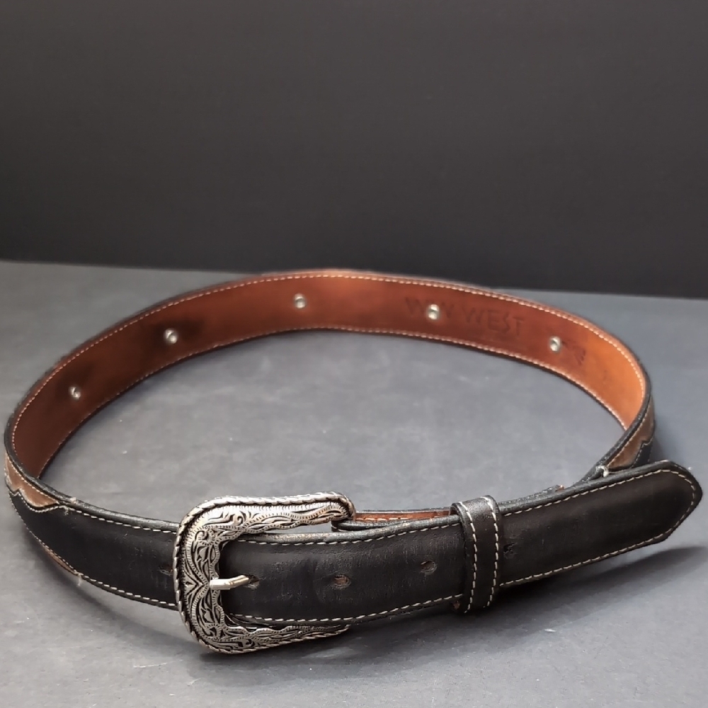 W W West Belts Collection, Mexican/Western Leather Belt.